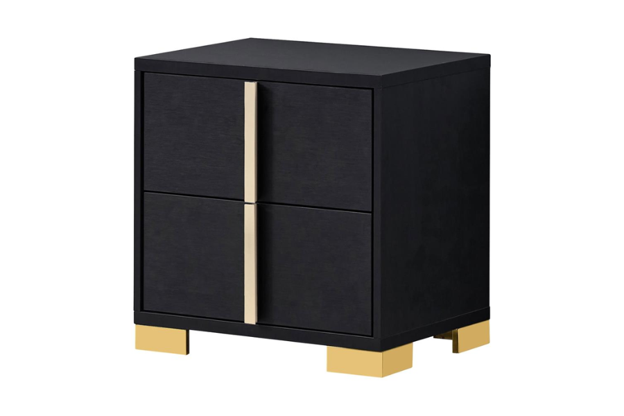 Marceline 2-drawer Nightstand Black 222832