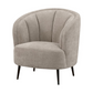 Ellorie Upholstered Channel Back Curved Chair Beige 504839 Comming Soon