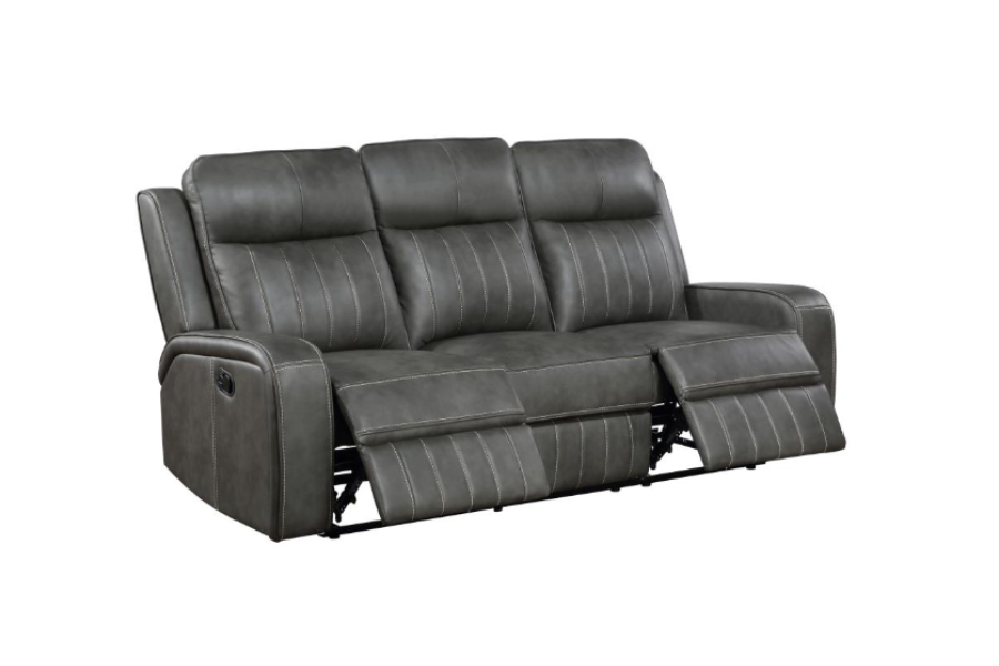 Raelynn Upholstered Track Arm Motion Sofa Grey	 603191