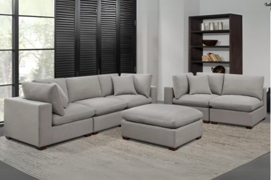 Thomasville Lowell 6-piece Fabric Modular Sectional