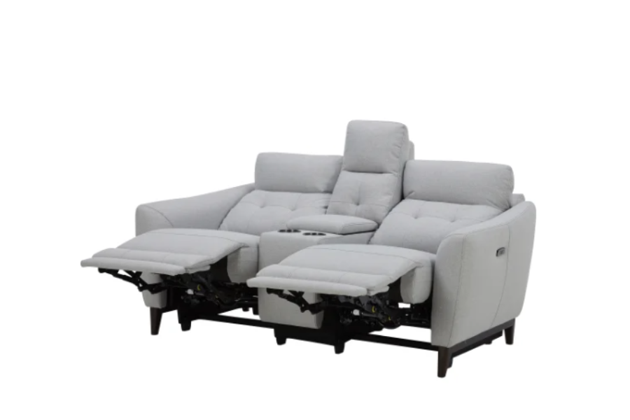 Alpendale Fabric Power Loveseat with Power Headrests