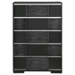 Blacktoft 5-drawer Bedroom Chest Black	207105 Comming Soon