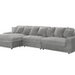 Blaine Upholstered Reversible Chaise Sectional Sofa Fog 509900-SET