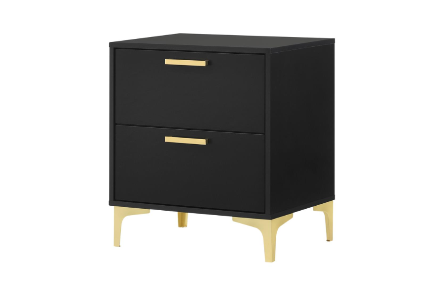 Kendall 2-drawer Nightstand Black 224452