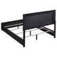 Juego de dormitorio Marceline Eastern King de 4 piezas, color negro 222831KE-S4 