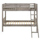 Ryder Wood Twin Over Twin Bunk Bed Weathered Taupe 400818