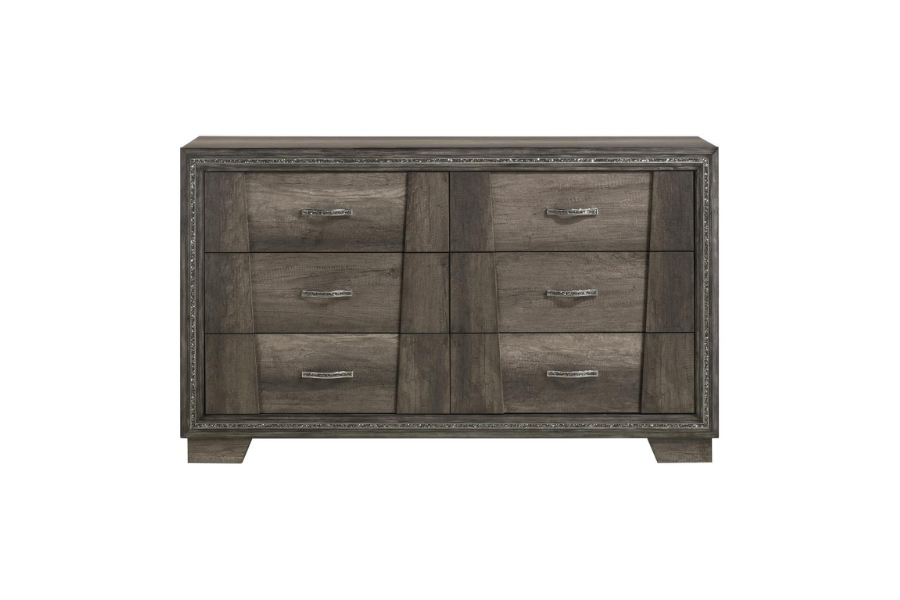 Janine 6-drawer Dresser Grey 223553