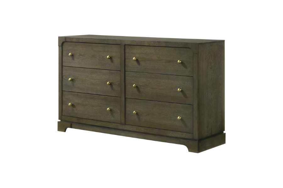 Gran Park 6-drawer Dresser Cabinet Dark Cocoa 224933