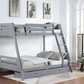 Trisha 2-drawer Wood Twin Over Full Bunk Bed Grey 460562TF