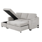 Coddle Aria Fabric Sleeper Sofa with Reversible Chaise and Storage, Beige Floor Model