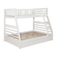 Ashton 2-drawer Wood Twin Over Full Bunk Bed White 460180