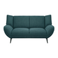 Acton Upholstered Flared Arm Loveseat Teal Blue	511162