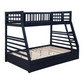 Ashton 2-drawer Wood Twin Over Full Bunk Bed Navy Blue	460181