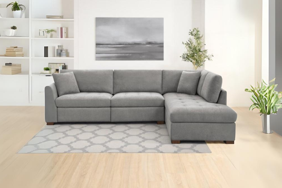 Thomasville Miles Fabric Sectional with Power Footrest