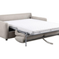 Sofá cama tapizado Rylie con colchón tamaño queen beige 360027 