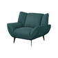 Acton Upholstered Flared Arm Accent Chair Teal Blue 511163