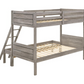 Ryder Wood Twin Over Full Bunk Bed Weathered Taupe 400819