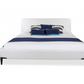 Cama Queen con plataforma tapizada Alice