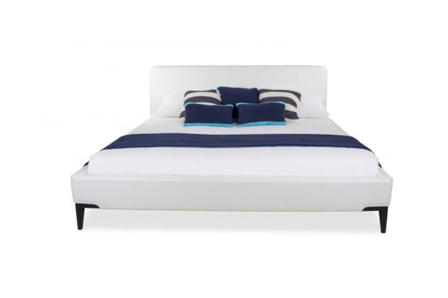 Cama Queen con plataforma tapizada Alice