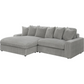 Blaine Upholstered Reversible Chaise Sectional Sofa Fog 509900