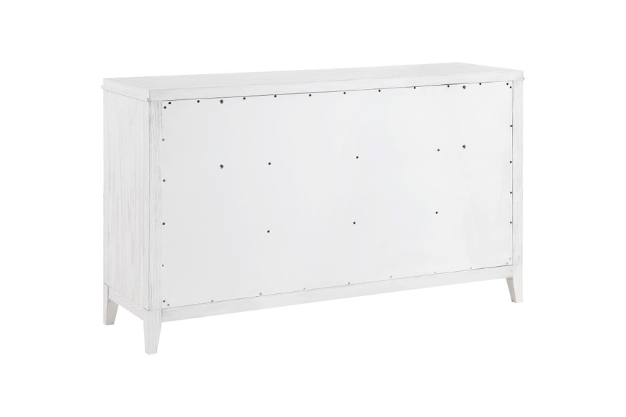 Marielle 6-drawer Bedroom Dresser Distressed White 224843