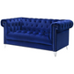 Bleker Upholstered Tuxedo Arm Tufted Loveseat Blue 509482