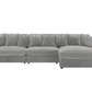 Blaine Upholstered Reversible Chaise Sectional Sofa Fog 509900-SET