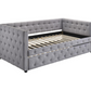 Mockern Upholstered Twin Daybed with Trundle Grey 302161