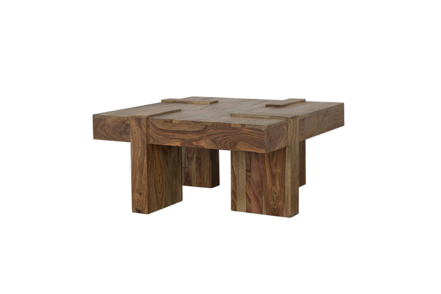 Samira Square Solid Wood Coffee Table Natural Sheesham	724138