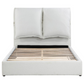 Gwendoline Upholstered Eastern King Panel Bed White 306040KE