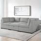 Thomasville Rockford 6-piece Fabric Modular Sectional with 2 Power Footrests Floor Model