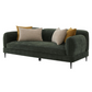 Jade Chenille Upholstered Modern Track Arm Sofa Green 509131