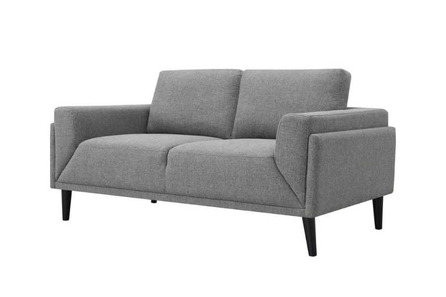 Rilynn Upholstered Track Arm Loveseat Grey	509525