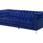 Bleker Upholstered Tuxedo Arm Tufted Sofa Blue 509481