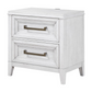 Marielle 2-drawer Nightstand Bedside Table Distressed White 224842