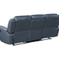 Sloane 3-piece Upholstered Reclining Sofa Set Blue 610271-S3