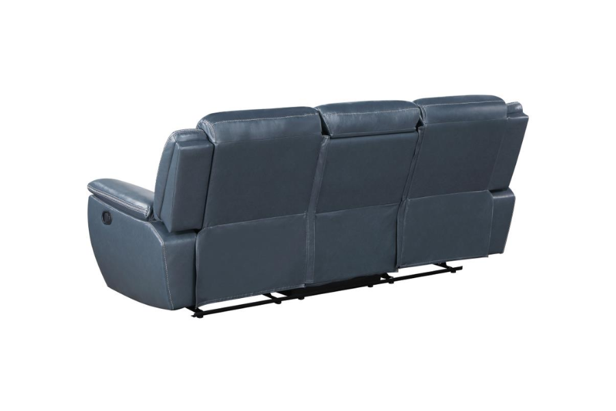 Sloane 3-piece Upholstered Reclining Sofa Set Blue 610271-S3