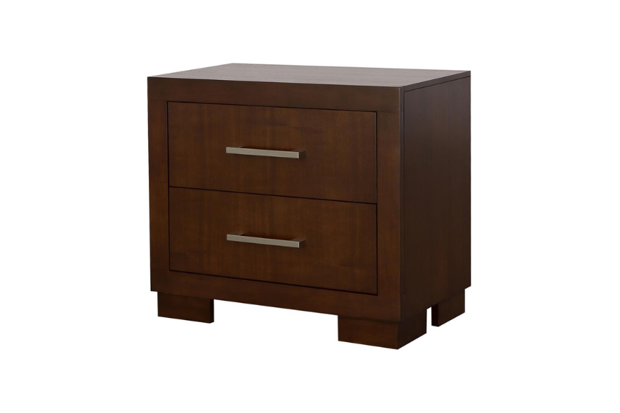 Jessica 2-drawer Nightstand Cappuccino 200712