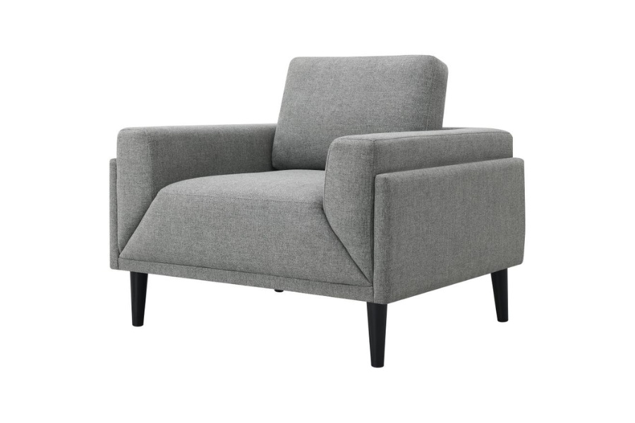 Rilynn Upholstered Track Arm Accent Chair Grey 509526