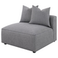 Jennifer Upholstered Armless Chair Grey 551594