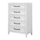 Marielle 5-drawer Bedroom Chest Distressed White 224845