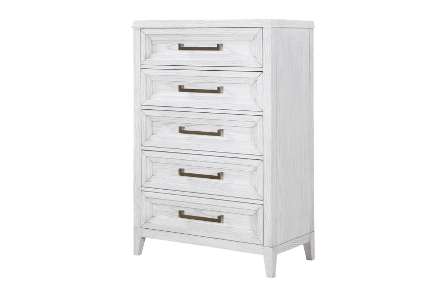 Marielle 5-drawer Bedroom Chest Distressed White 224845