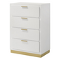 Caraway 4-drawer Bedroom Chest White 224775