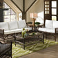 Bora Bora 5 PC Seating Set w/beige cushions