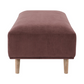 Elizabeth Corduroy Upholstered Ottoman Wine Red 503959