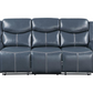 Sloane 2-piece Upholstered Reclining Sofa Set Blue 610271-S2