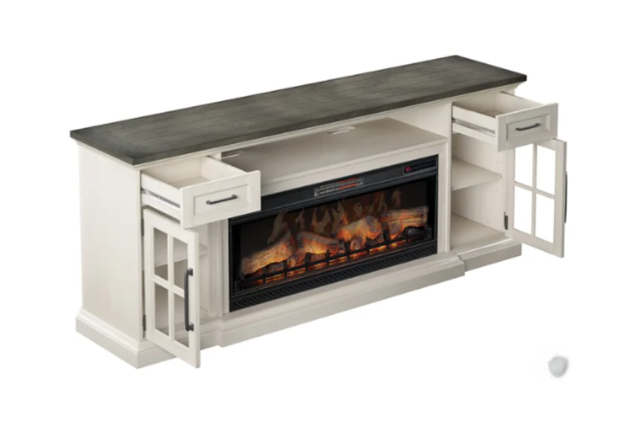 Tresanti Sloane TV Console with Classic Flame Electric Fireplace