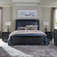 Penelope Wood California King LED Panel Bed Midnight Star 223571KE Coming Soon