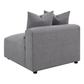 Jennifer Upholstered Armless Chair Grey 551594