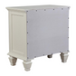 Sandy Beach 3-drawer Nightstand Cream White 201302